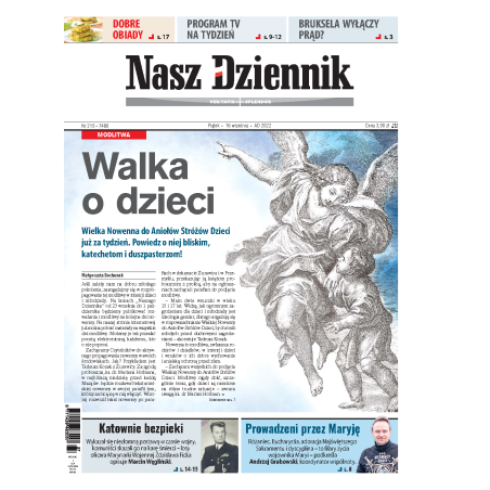 Nasz Dziennik z dnia 16.09.2022 wydanie PDF