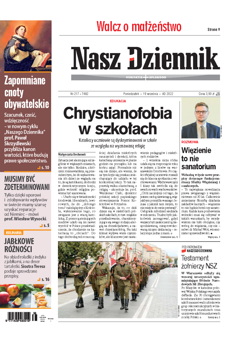 Nasz Dziennik z dnia 19.09.2022 wydanie PDF