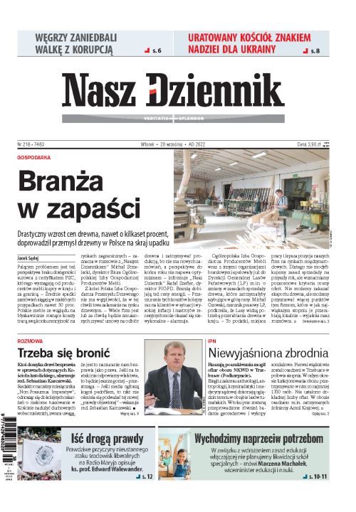 Nasz Dziennik z dnia 20.09.2022 wydanie PDF
