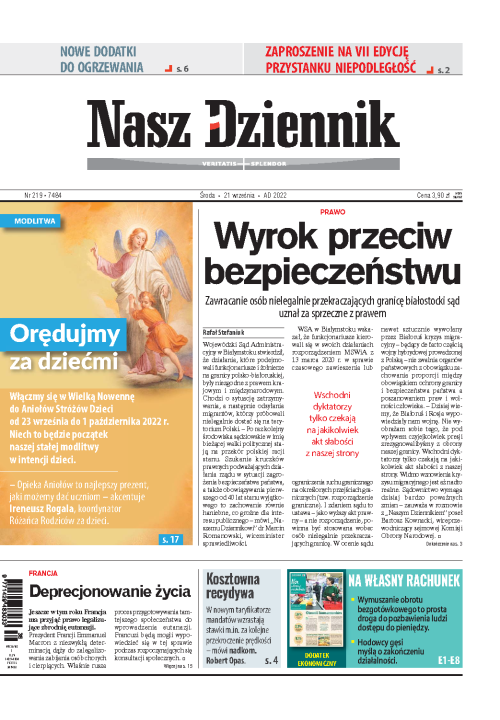 Nasz Dziennik z dnia 21.09.2022 wydanie PDF