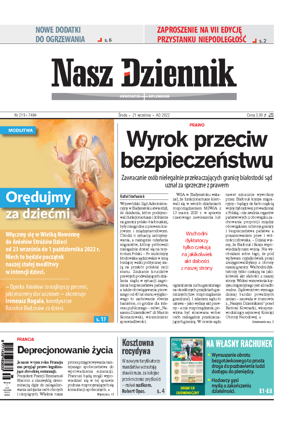 Nasz Dziennik z dnia 21.09.2022 wydanie PDF