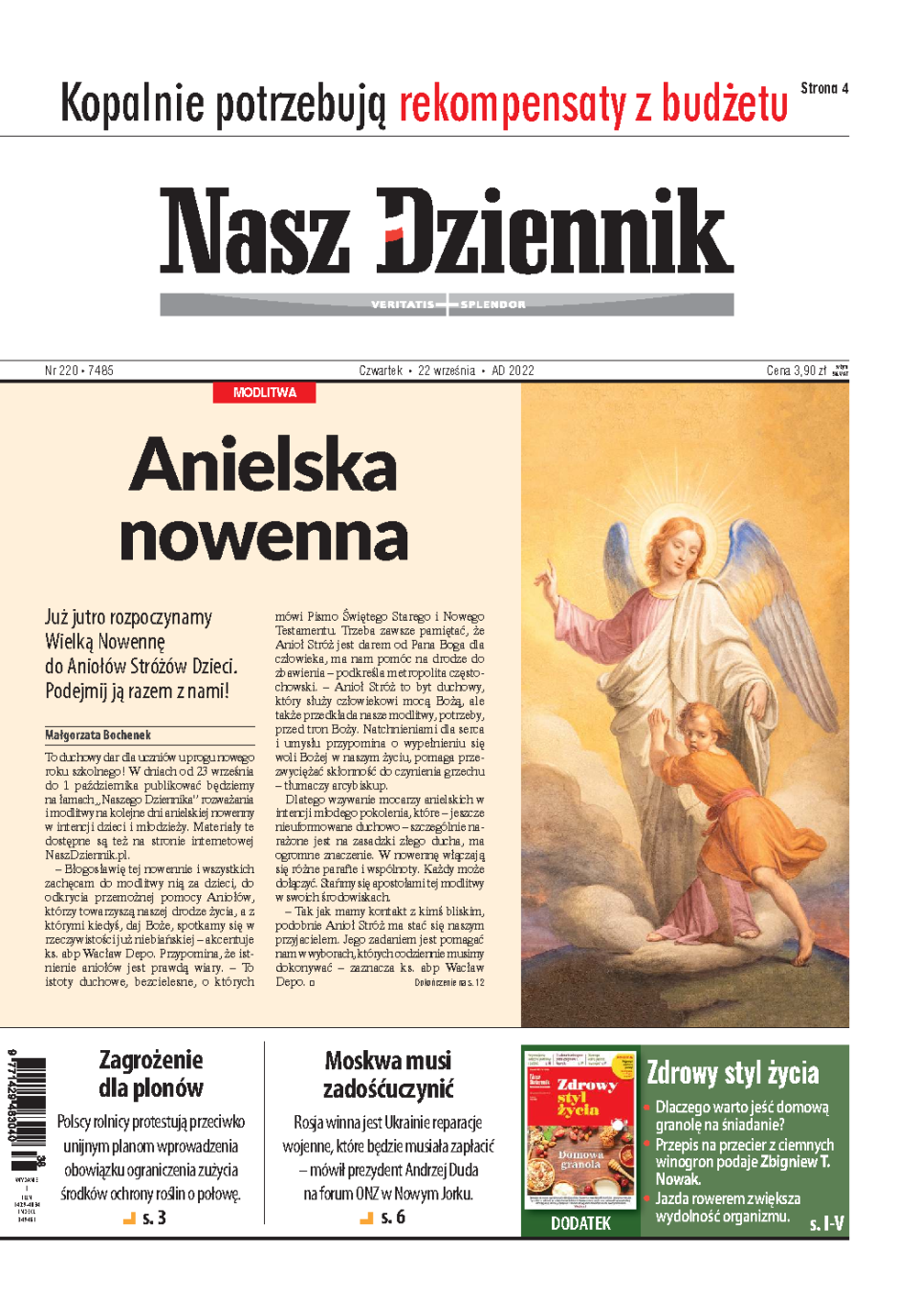 Nasz Dziennik z dnia 22.09.2022 wydanie PDF