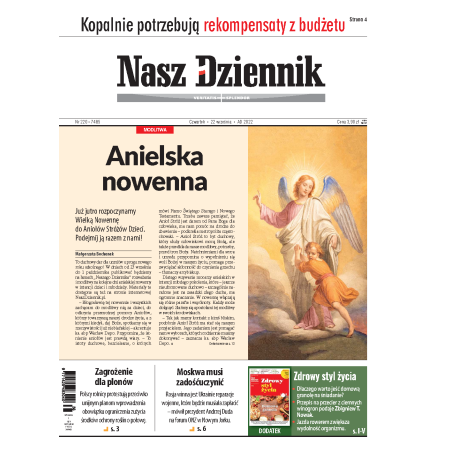 Nasz Dziennik z dnia 22.09.2022 wydanie PDF