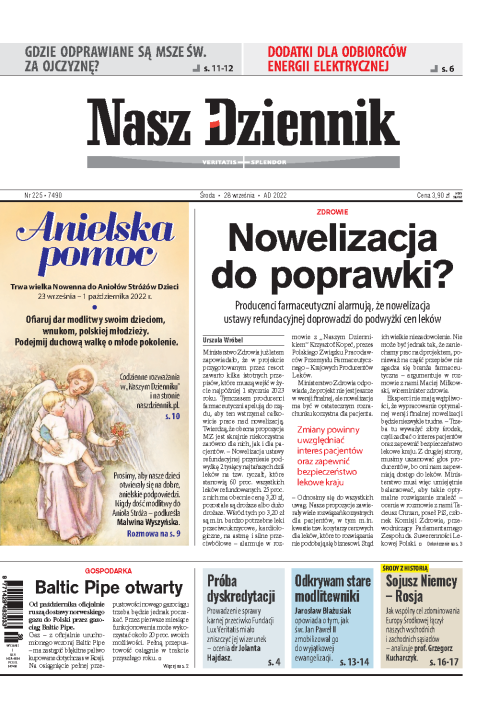 Nasz Dziennik z dnia 28.09.2022 wydanie PDF