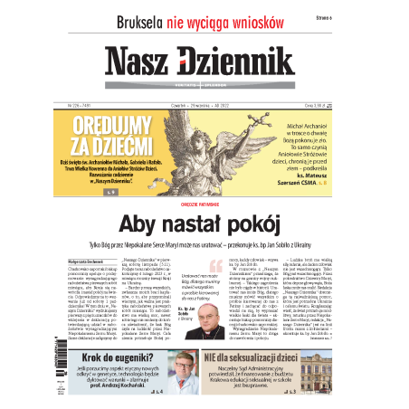 Nasz Dziennik z dnia 29.09.2022 wydanie PDF