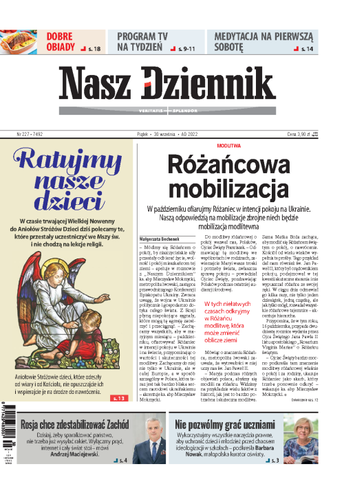 Nasz Dziennik z dnia 30.09.2022 wydanie PDF