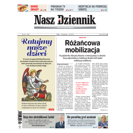 Nasz Dziennik z dnia 30.09.2022 wydanie PDF