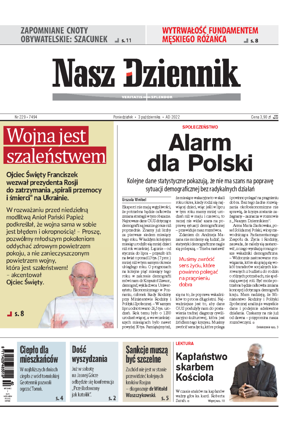 Nasz Dziennik z dnia 03.10.2022 wydanie PDF
