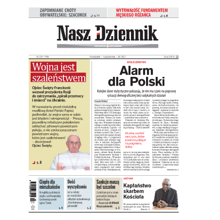 Nasz Dziennik z dnia 03.10.2022 wydanie PDF