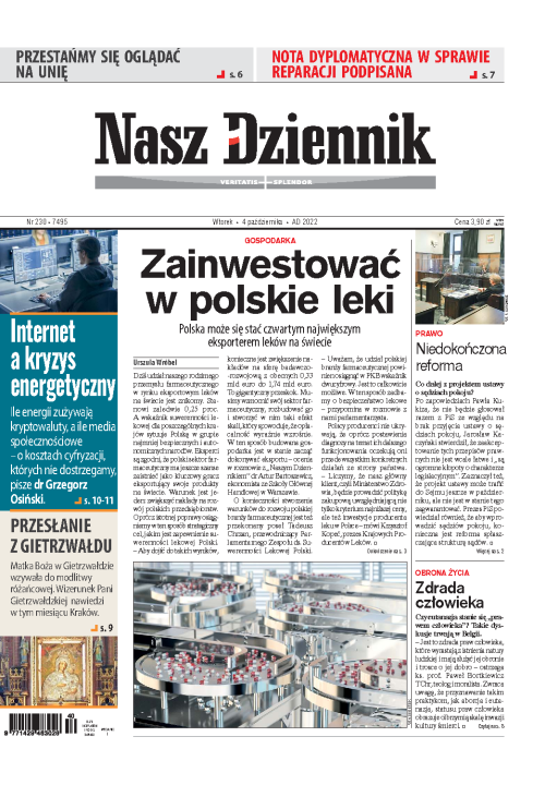 Nasz Dziennik z dnia 04.10.2022 wydanie PDF