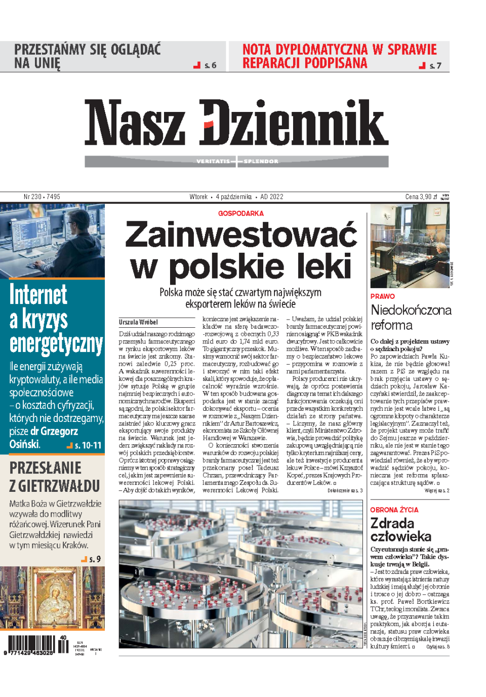 Nasz Dziennik z dnia 04.10.2022 wydanie PDF