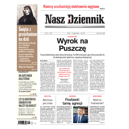 Nasz Dziennik z dnia 05.10.2022 wydanie PDF