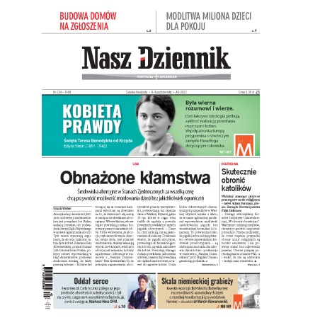 Nasz Dziennik z dnia 08.10.2022 wydanie PDF