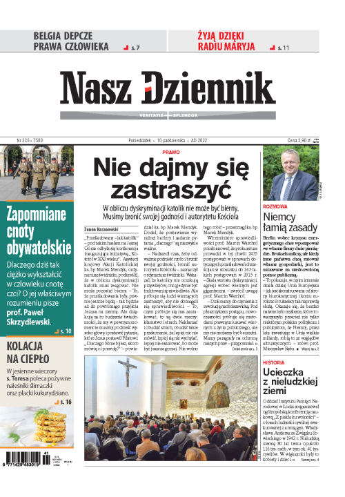 Nasz Dziennik z dnia 10.10.2022 wydanie PDF