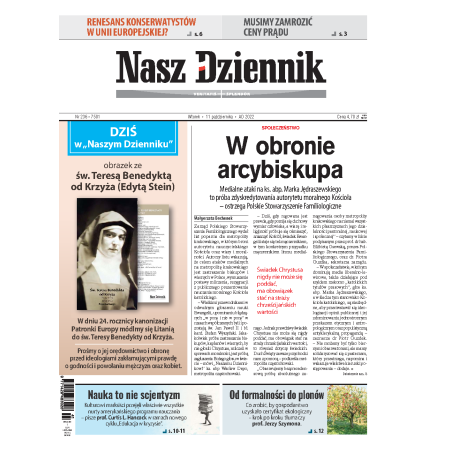 Nasz Dziennik z dnia 11.10.2022 wydanie PDF