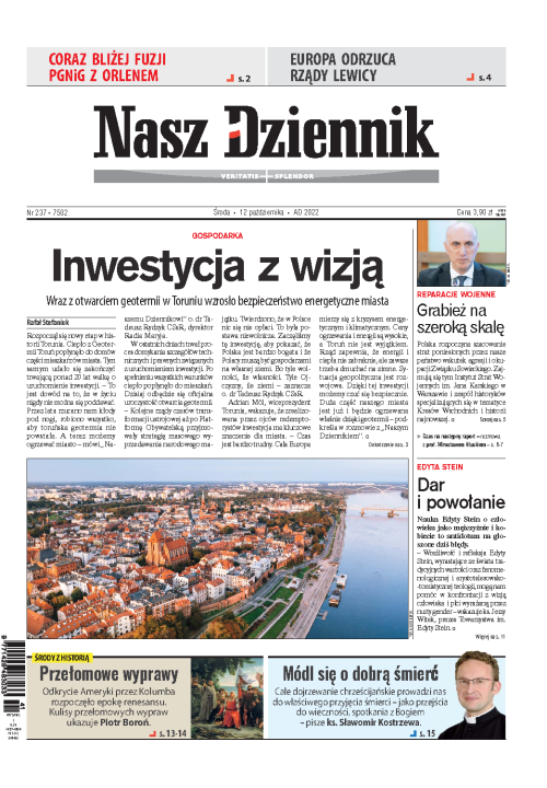 Nasz Dziennik z dnia 12.10.2022 wydanie PDF