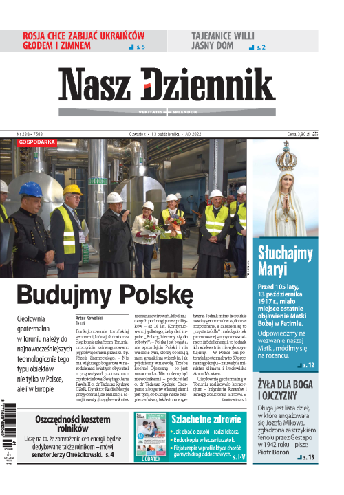 Nasz Dziennik z dnia 13.10.2022 wydanie PDF