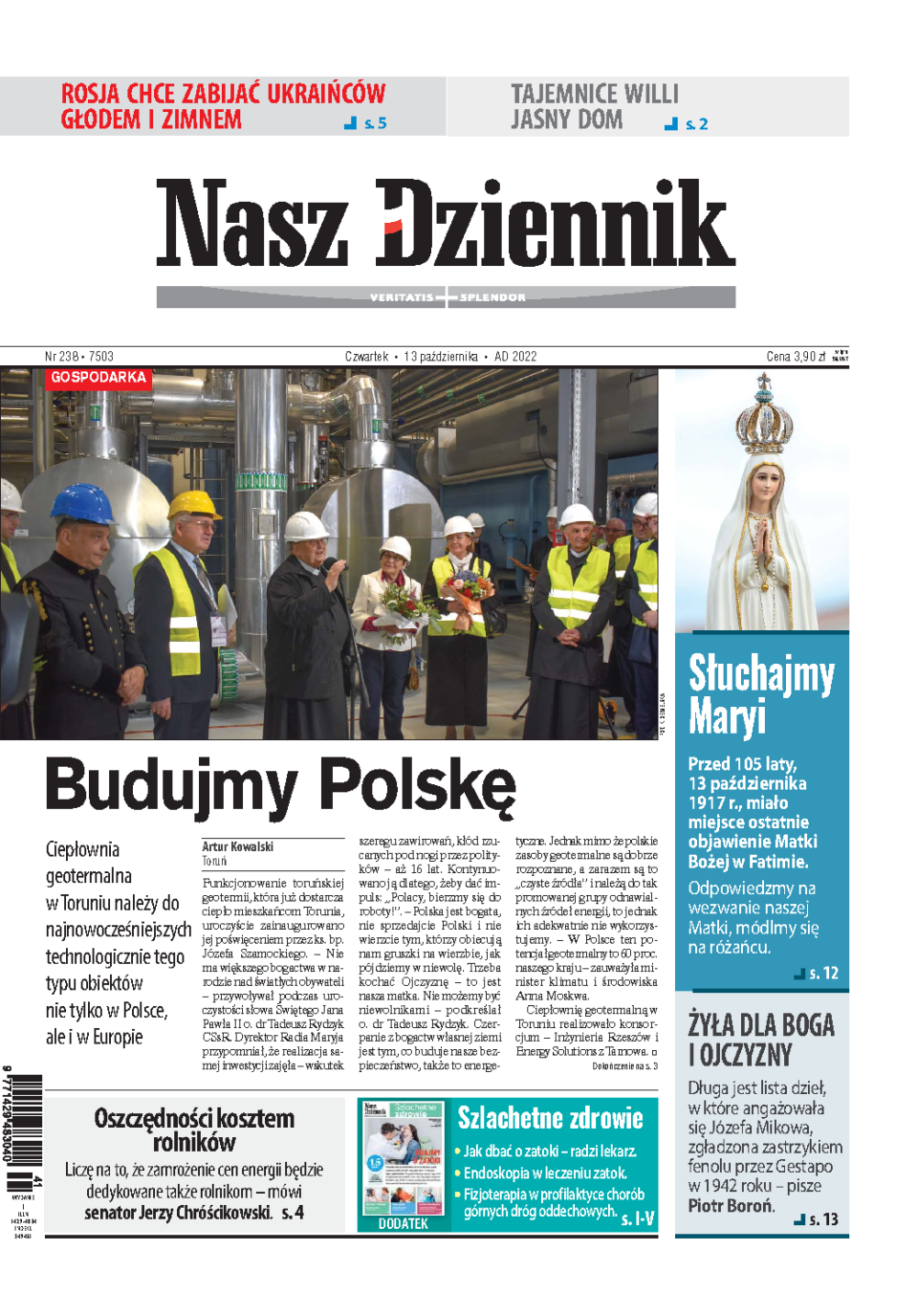 Nasz Dziennik z dnia 13.10.2022 wydanie PDF