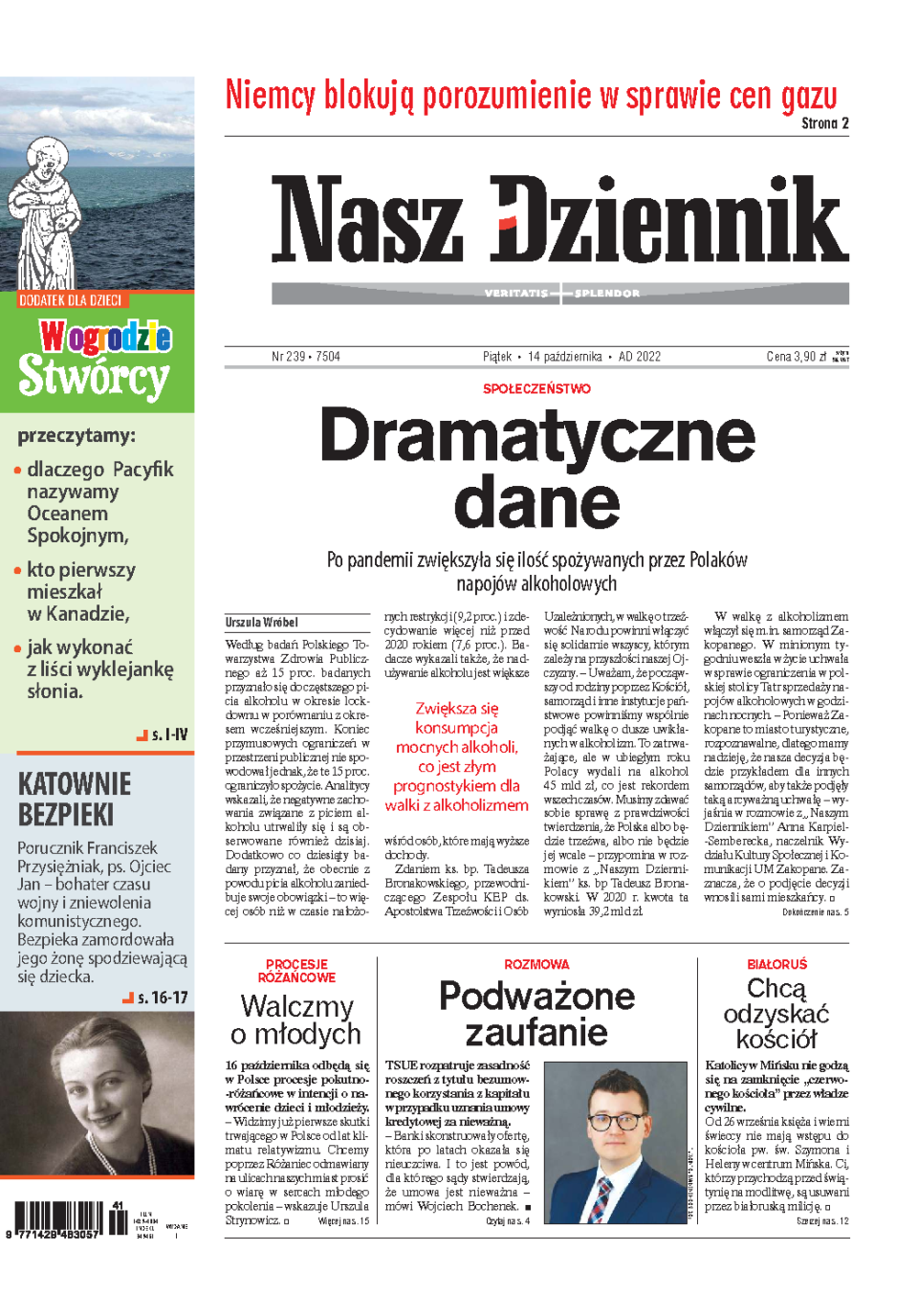 Nasz Dziennik z dnia 14.10.2022 wydanie PDF
