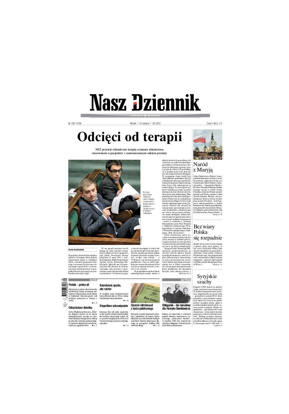 Nasz Dziennik z dnia 27.08.2013 wydanie PDF