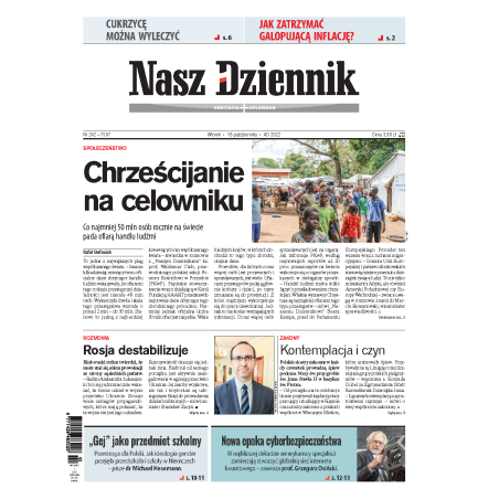 Nasz Dziennik z dnia 18.10.2022 wydanie PDF