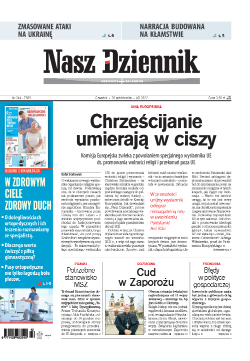 Nasz Dziennik z dnia 20.10.2022 wydanie PDF