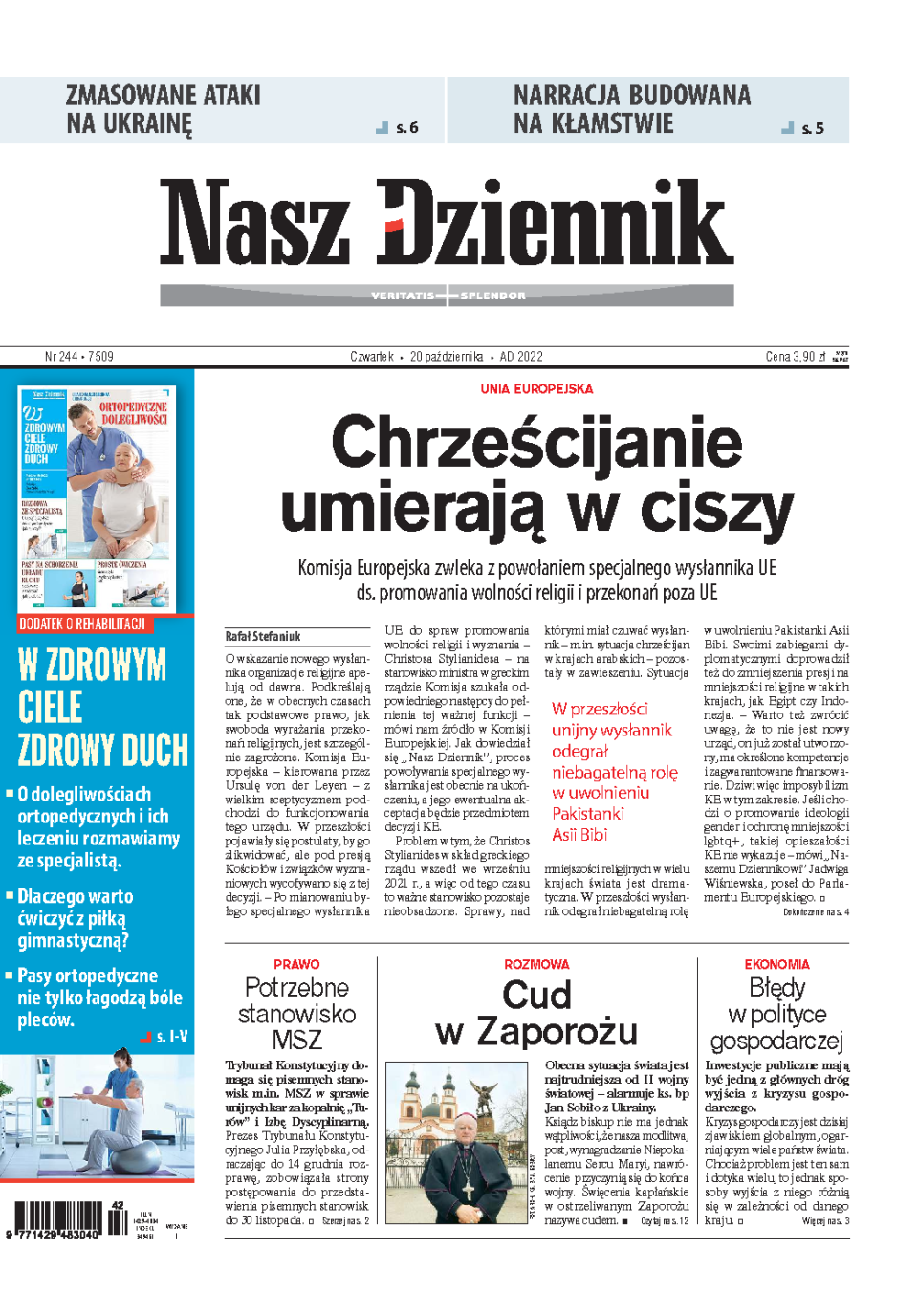 Nasz Dziennik z dnia 20.10.2022 wydanie PDF