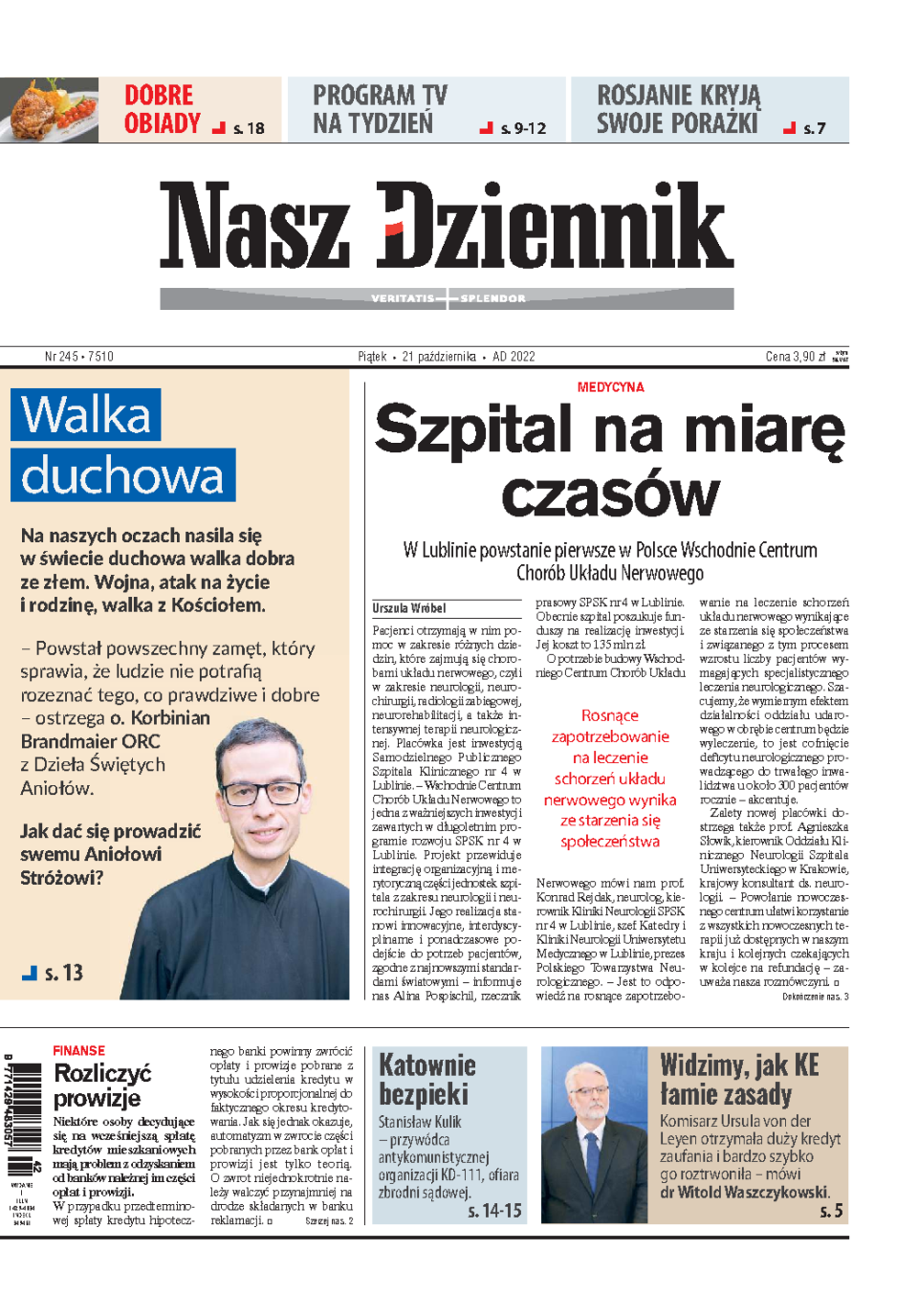 Nasz Dziennik z dnia 21.10.2022 wydanie PDF