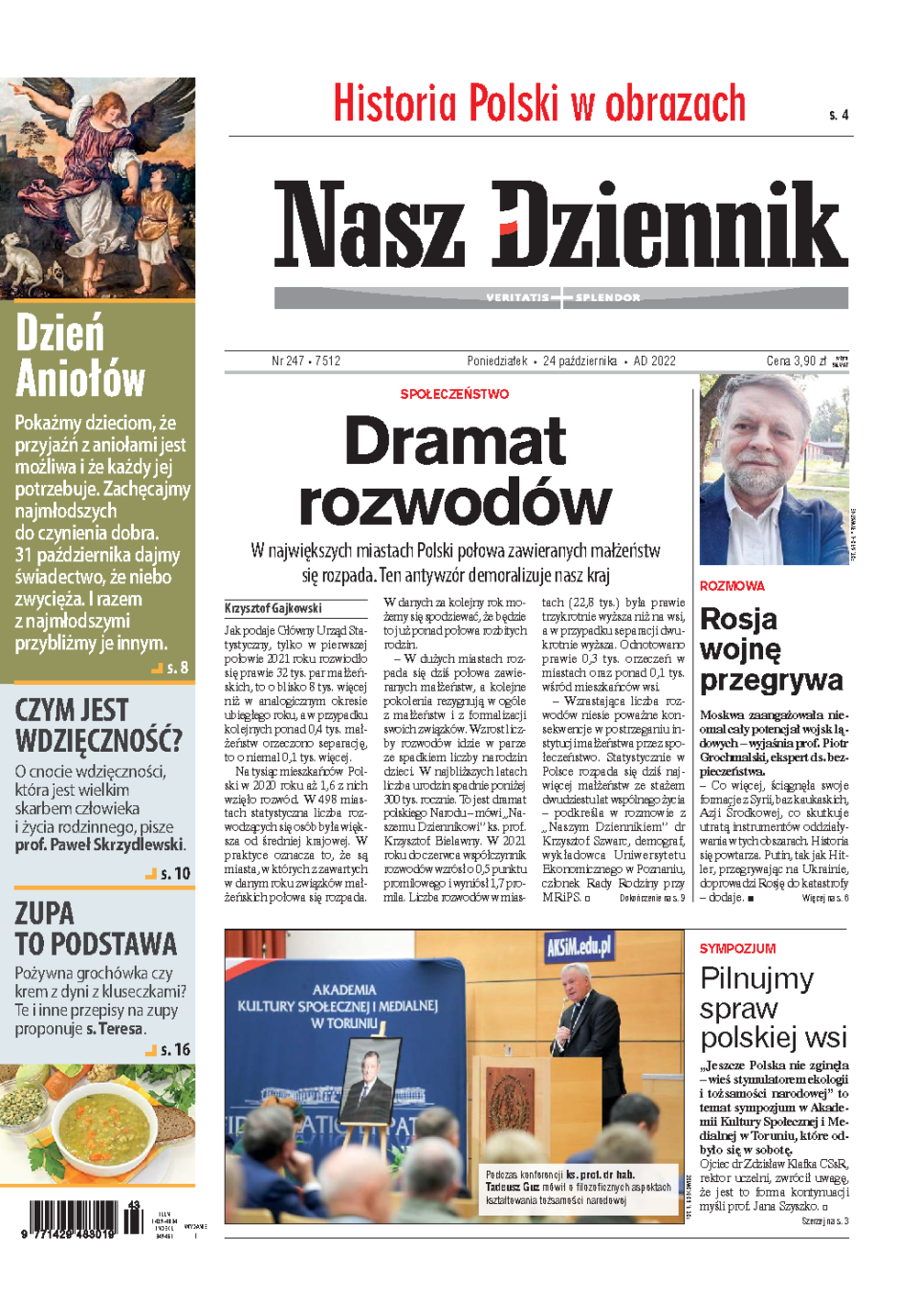 Nasz Dziennik z dnia 24.10.2022 wydanie PDF