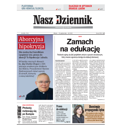 Nasz Dziennik z dnia 25.10.2022 wydanie PDF