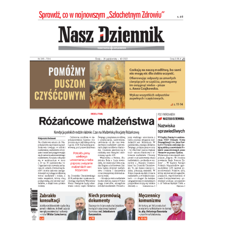 Nasz Dziennik z dnia 26.10.2022 wydanie PDF