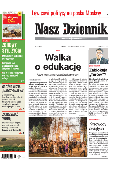 Nasz Dziennik z dnia 27.10.2022 wydanie PDF