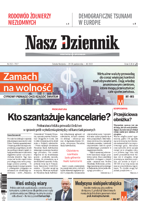 Nasz Dziennik z dnia 29.10.2022 wydanie PDF