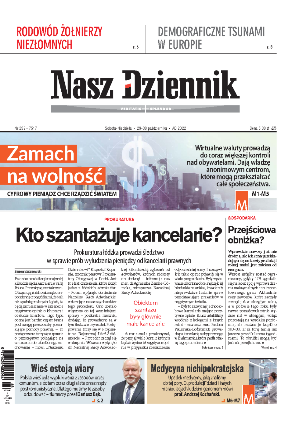 Nasz Dziennik z dnia 29.10.2022 wydanie PDF