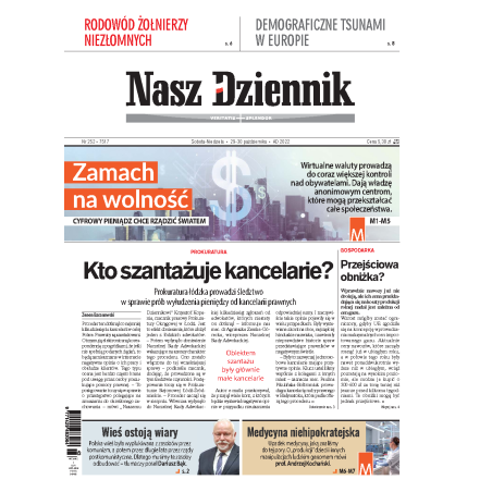 Nasz Dziennik z dnia 29.10.2022 wydanie PDF