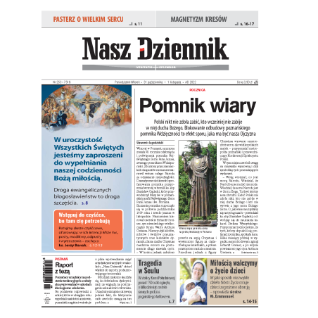 Nasz Dziennik z dnia 31.10.2022 wydanie PDF