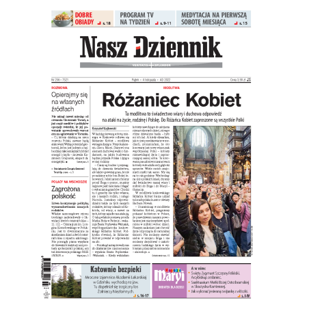 Nasz Dziennik z dnia 04.11.2022 wydanie PDF