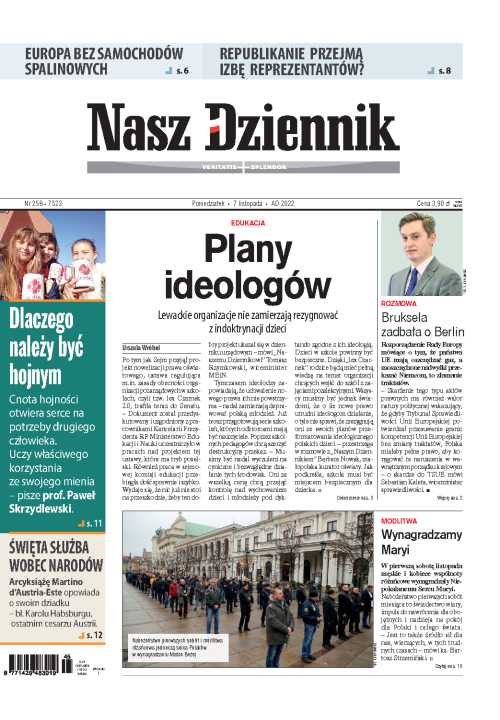 Nasz Dziennik z dnia 07.11.2022 wydanie PDF