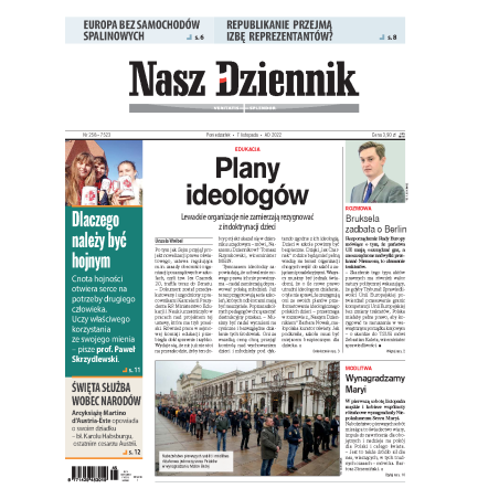 Nasz Dziennik z dnia 07.11.2022 wydanie PDF