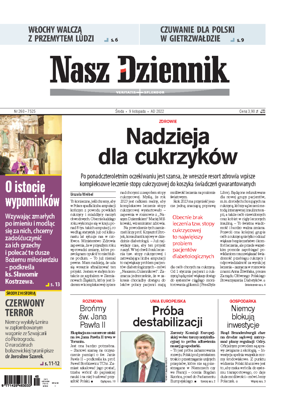 Nasz Dziennik z dnia 09.11.2022 wydanie PDF