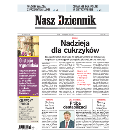 Nasz Dziennik z dnia 09.11.2022 wydanie PDF