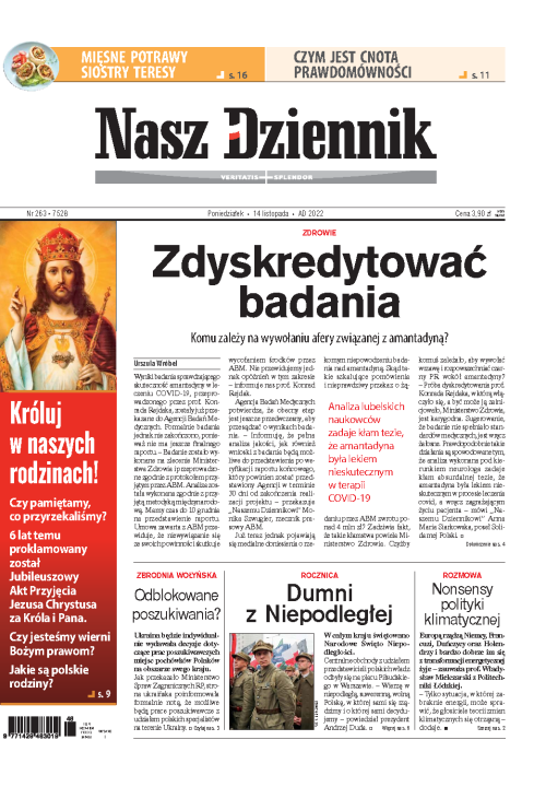 Nasz Dziennik z dnia 14.11.2022 wydanie PDF