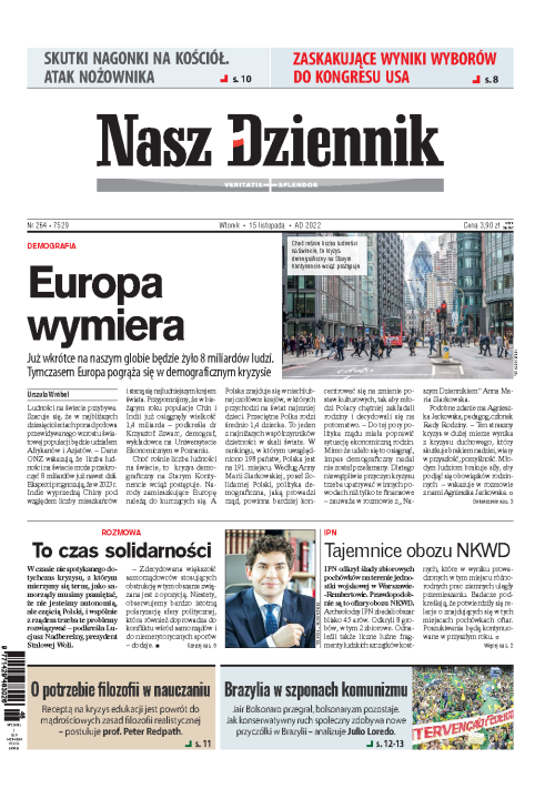 Nasz Dziennik z dnia 15.11.2022 wydanie PDF