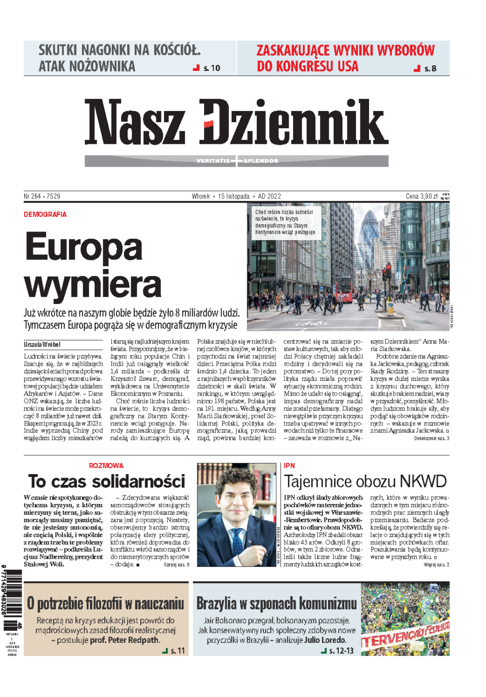 Nasz Dziennik z dnia 15.11.2022 wydanie PDF