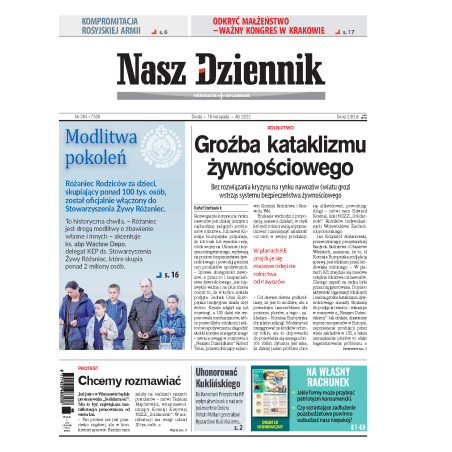 Nasz Dziennik z dnia 16.11.2022 wydanie PDF