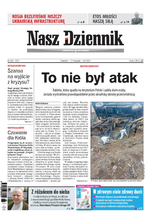 Nasz Dziennik z dnia 17.11.2022 wydanie PDF