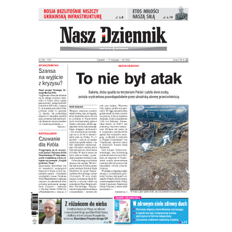 Nasz Dziennik z dnia 17.11.2022 wydanie PDF