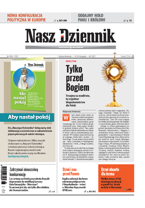Nasz Dziennik z dnia 19.11.2022 wydanie PDF