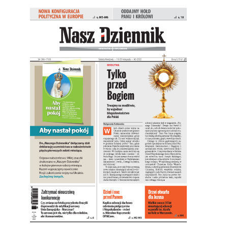 Nasz Dziennik z dnia 19.11.2022 wydanie PDF
