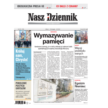 Nasz Dziennik z dnia 22.11.2022 wydanie PDF